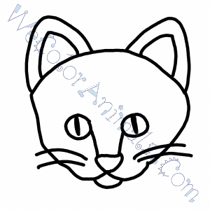  Cat Head Coloring Pages 